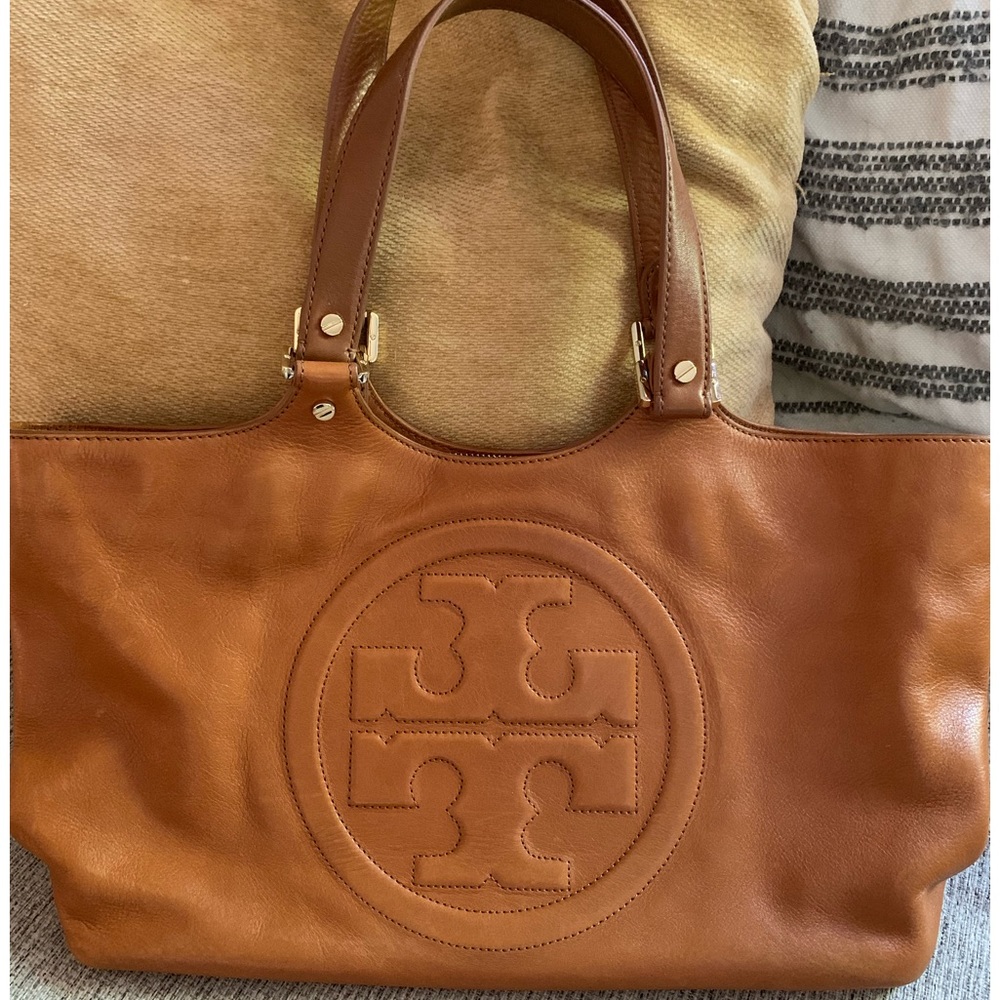 TORY BURCH COGNAC PURSE - Picture 1 of 9